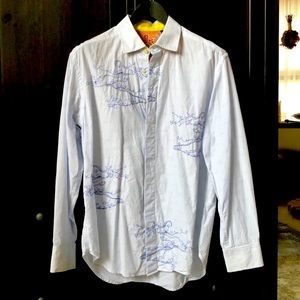 Robert Graham embroidered shirt